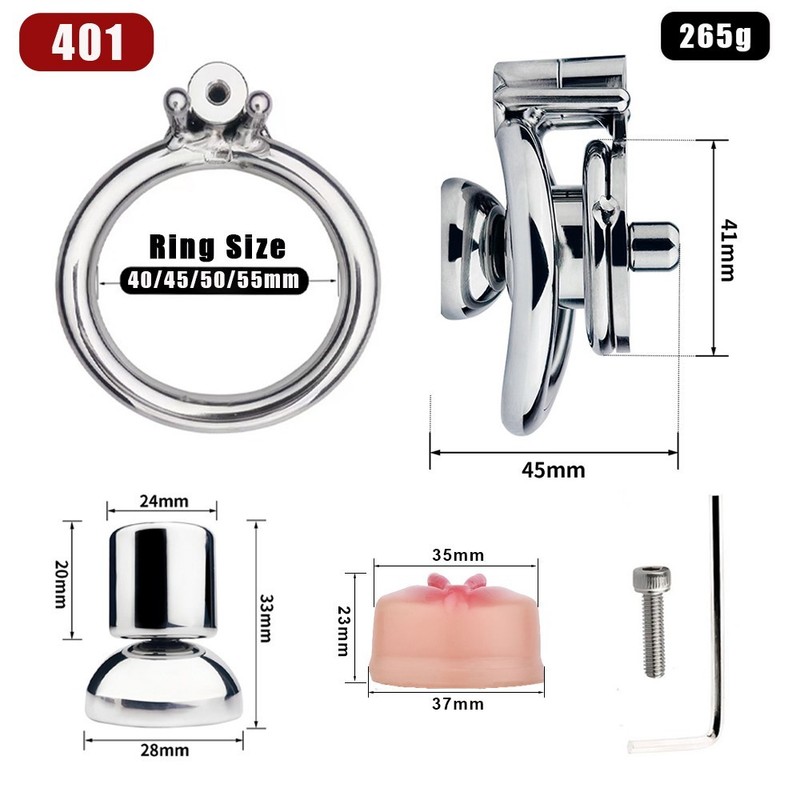 Sissy Chastity Device Stainless Steel Negative Cage for Crossdresser Transgender