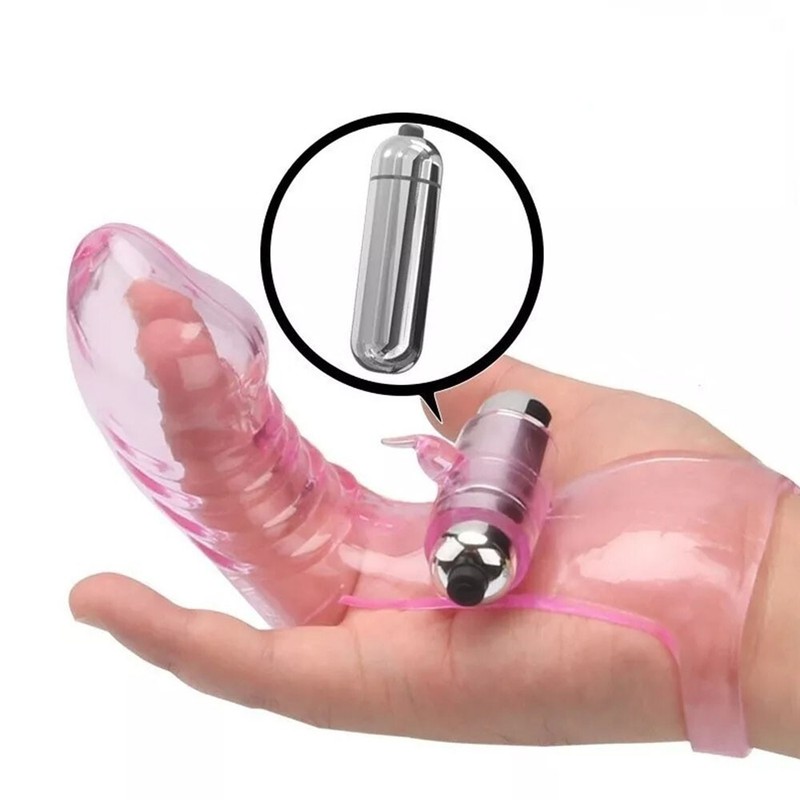 Powerful Triple Finger Vibrator G Spot Massage Dildo Sex Toy Orgasm Masturbator