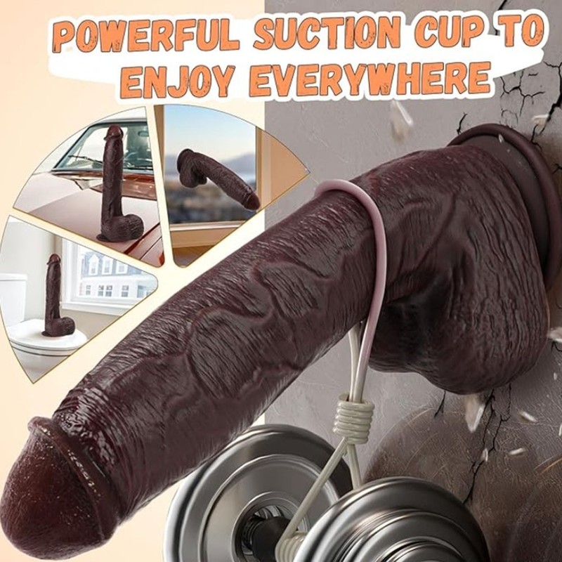 11” Long Liquid Silicone Realistic Big Dildo Vagina Anal Huge Thick Penis Toys gallery
