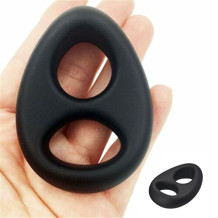 Real Sex Toys Real Double Cock Ring Ball Strap Get Hard Last Longer Penis RingS