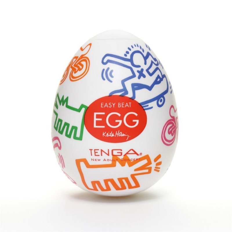 Keith Haring Egg Street, Adult Male Kinky Foreplay Penis Masturbator Sex Toy New