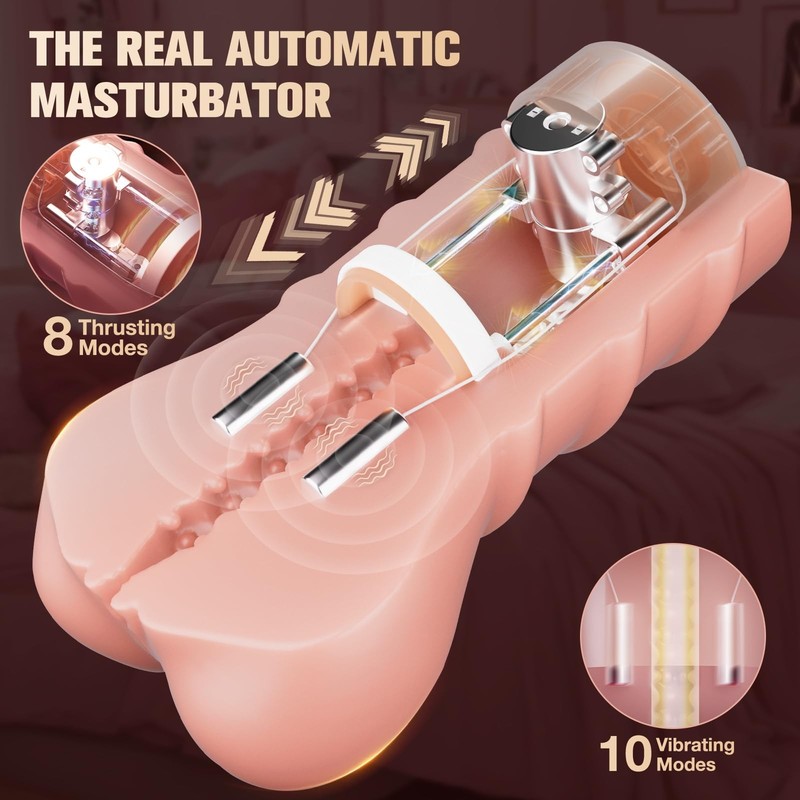 Male Masturbator Adult Sex Toys ZEMALIA Smart APP Controlled Pocket Vagina P... gallery