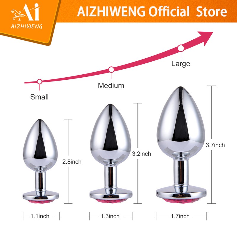 AIZHIWENG 3 PCS Anal Training Set , Sex Toy for Women (Blue)- US gallery