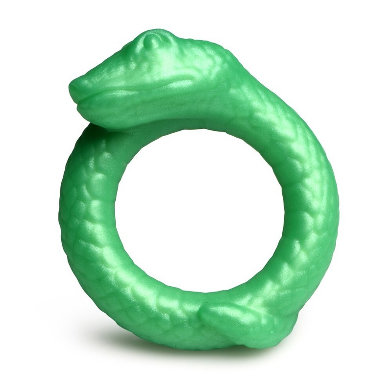 Creature Cocks Serpentine Silicone Cock Ring Green – Kinky Fetish Fantasy Play