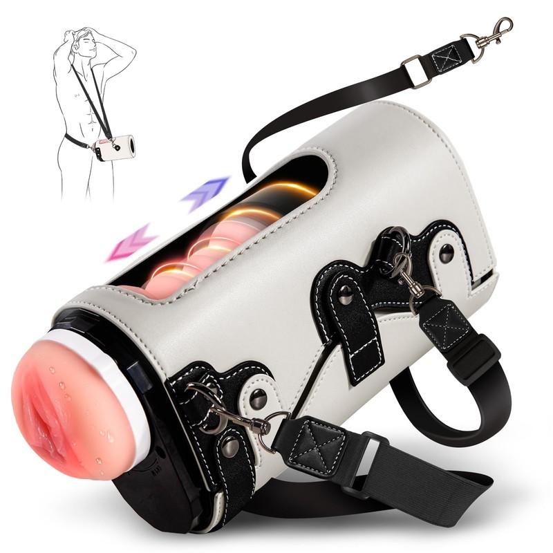 Male Automatic Masturbator Sex Toys - Hands Free Visible Masturbator Cup Blow...