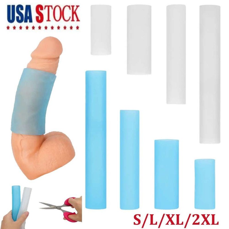 Male Penis Silicone Sleeve Extender Stretcher Men Max Vacuum Enhancer Enlarger