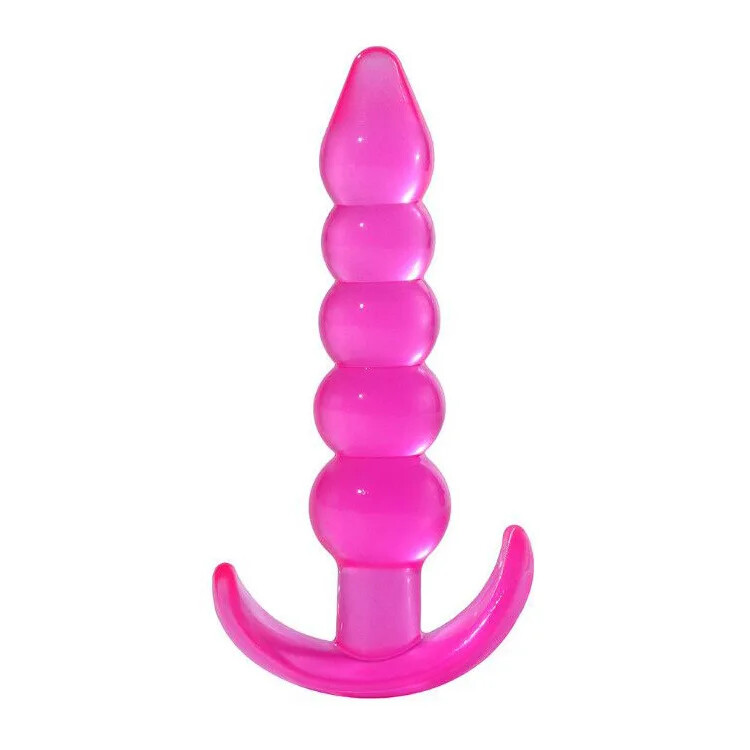 Color Silicone Jelly Butt Anal Plug Adult No Vibra Prostate Massager Anal Toys