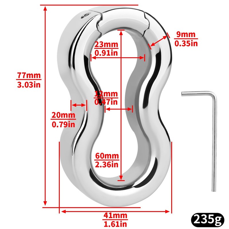 4 Male Stainless Steel-Glans Stretcher-Ring-Penis Enhancer Delay Ejaculation Men