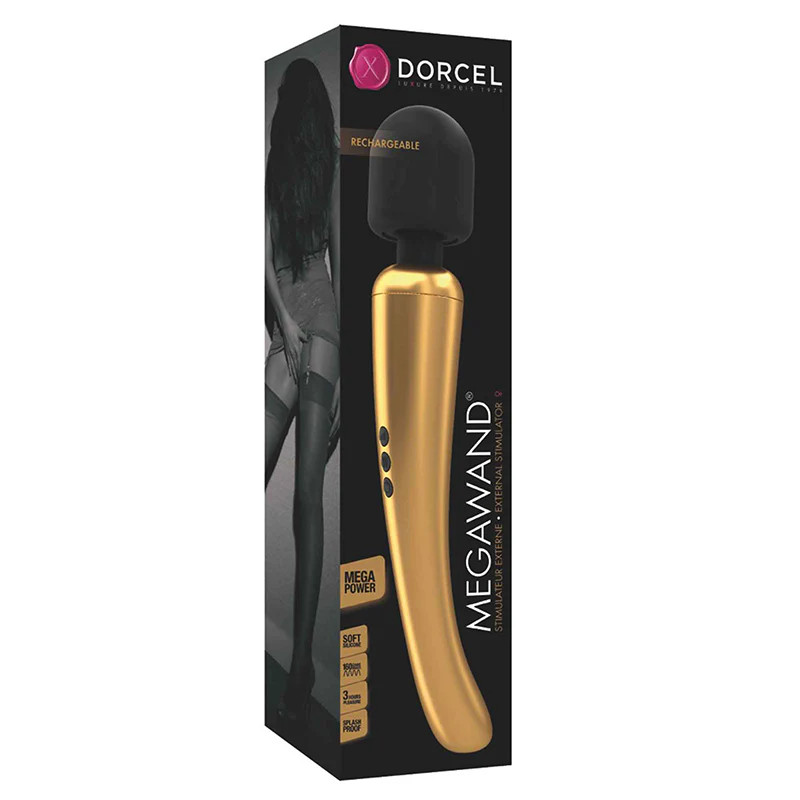 Lovely Planet USA Dorcel MegaWand Vibrator Gold/Black