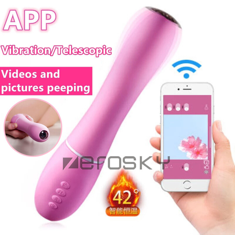 Vibrator App Remote Control HD Camera Vaginal Peep Heating Function Dildo Wands