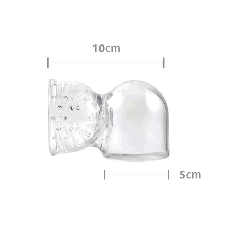 Textured Penis Head Cup Male Masturbating Wand Attachment Sex Toy for Men gallery