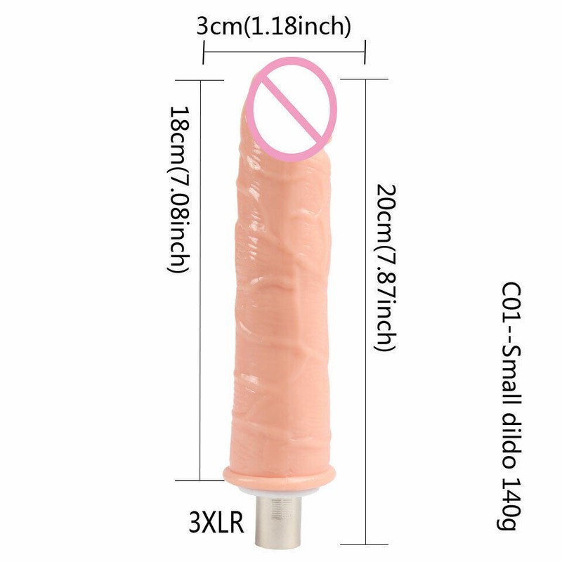3XLR Sex Machine Attachment Anal Dildo Suction Cup Extension-Tube Accessories