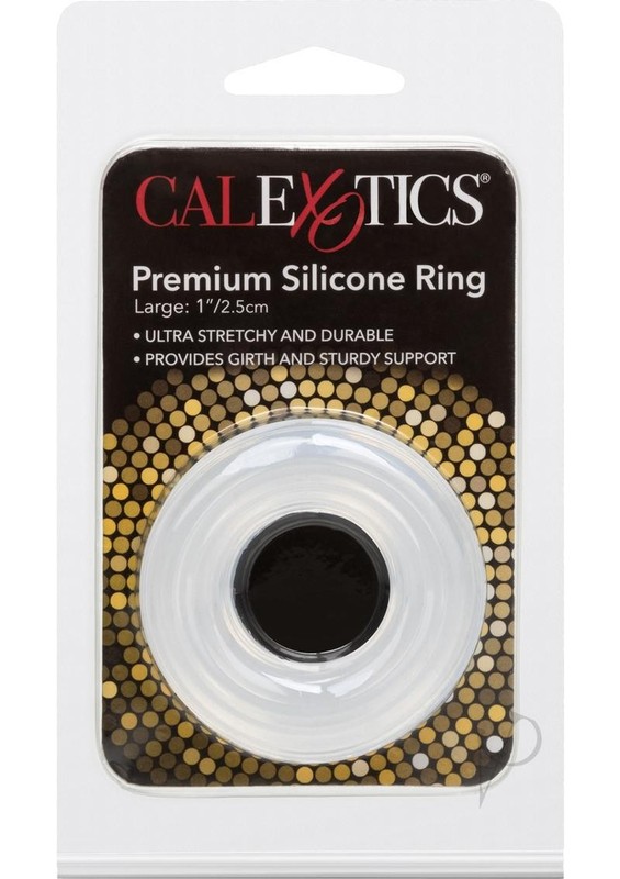 Premium Silicone Cock Ring – Large – Clear