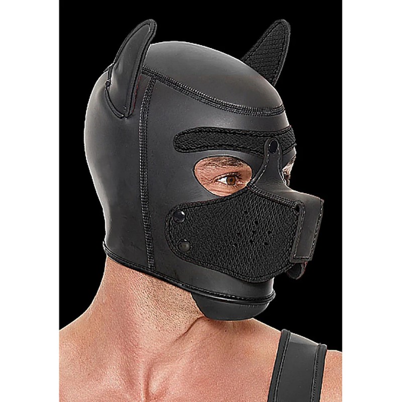 Ouch Puppy Play Neoprene Puppy Hood Blk gallery