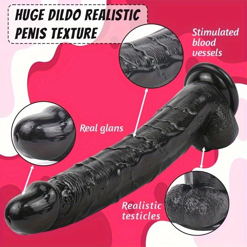 Huge Big Dildo Realistic Big Penis Cock Glans Brown Black Vagina Anal Sex Toys gallery