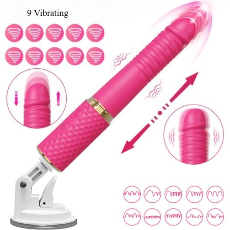 Automatic Telescopic Vibration Plug-in Mini Cannon Sex Machine for Adult Couple