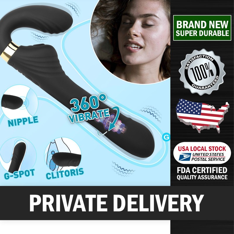 Rabbit Vibrator Thrusting Dildo Dick Vibrator G-Spot Rotating Sex Toys for Women