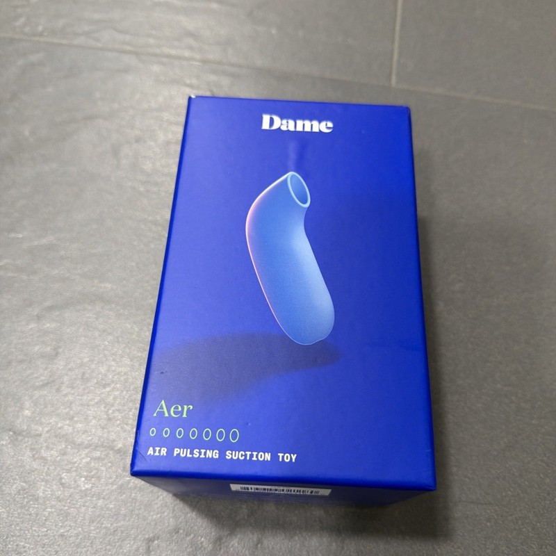 Dame Aer Periwinkle Waterproof Suction Toy New