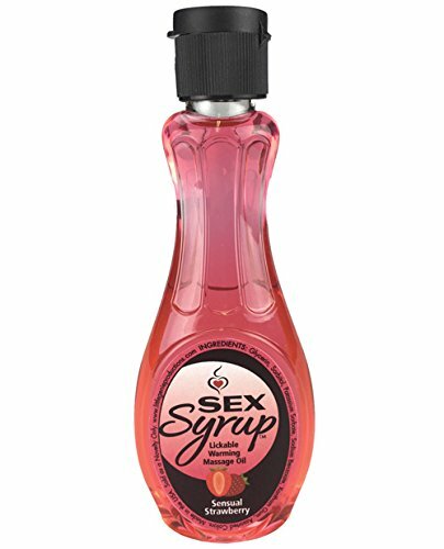 Sex Syrup Lickable Warming Massage Oil Sensual Strawberry 4 Ounce