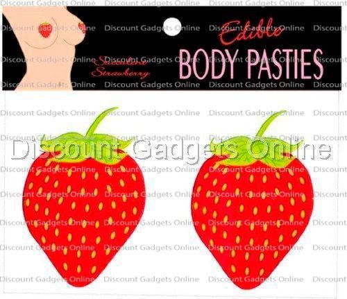 Edible Cinnamon Hearts Pasties Nipple Sex Toy Body Paint Tatoo Flavored Red New