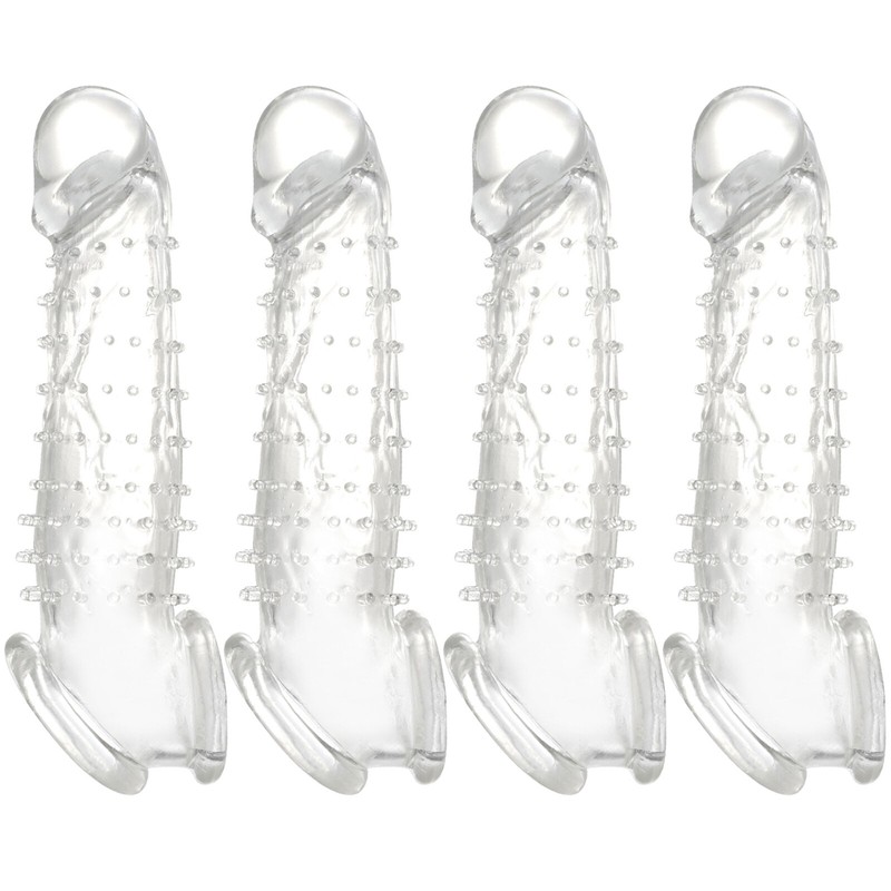 Male Penis Sleeve Extender Cock Girth Enhancer Enlarger Condom for Couples Men