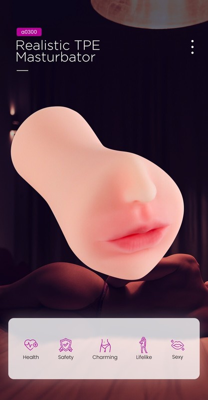 Premium Soft Pink Realistic Oral Deep Throat Masturbator Male Sex Toy gallery