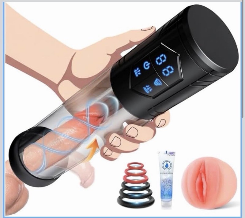 Bomba De Pene Eléctrica, Todo En 1 Para Hombres, Bomba De Ampliación Automática