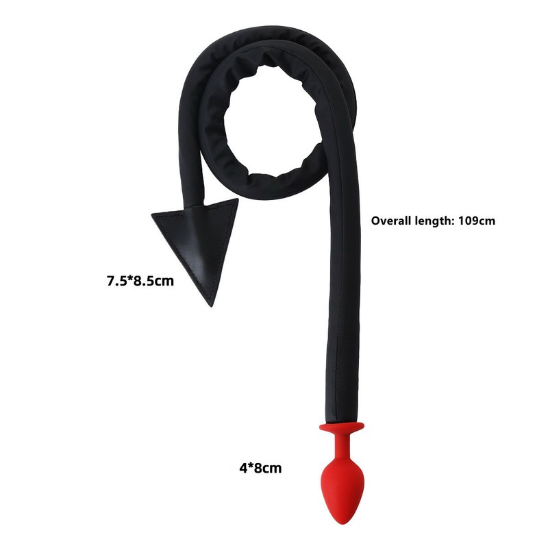 Sex-Toy for Women B D S M Fetish Spank Whip Flogger with Anal Butt Plug Fantasy gallery