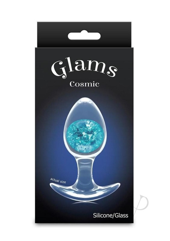 Cosmic Glams Silicone Anal Plug - Medium - Blue