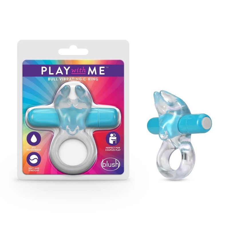 Play with Me Bull Vibrating Penis Enhancer Cock Ring Sex Toys for Men