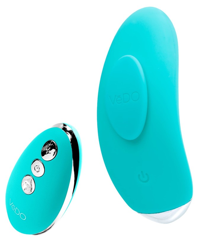VeDO Niki Rechargeable Clitoral Panty Vibrator with Rechargeable Remote Turqu…