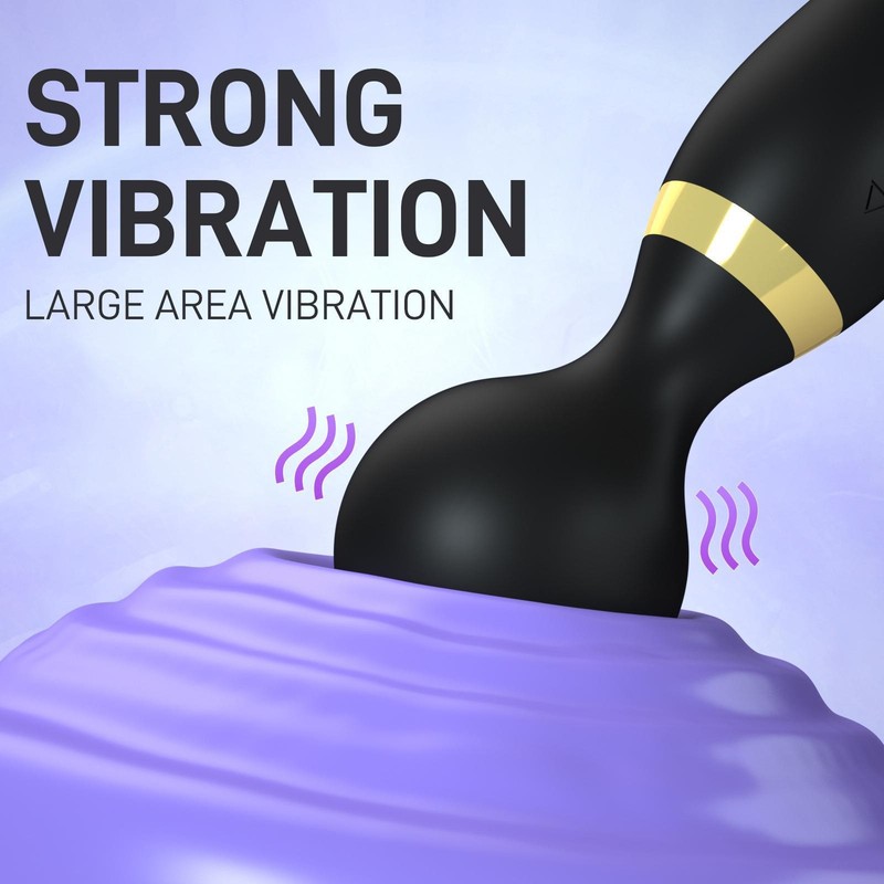 20 Speeds-Silicone-Double-Head-Big-Full-Body-Massager-Vibrator-Mute Rechargeabl gallery