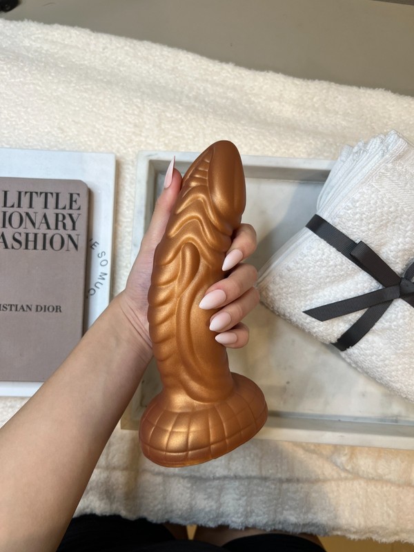 Fantasy Alien Dildo Dragon Creature Ridged Textured Silicone Veiny Penis Suction
