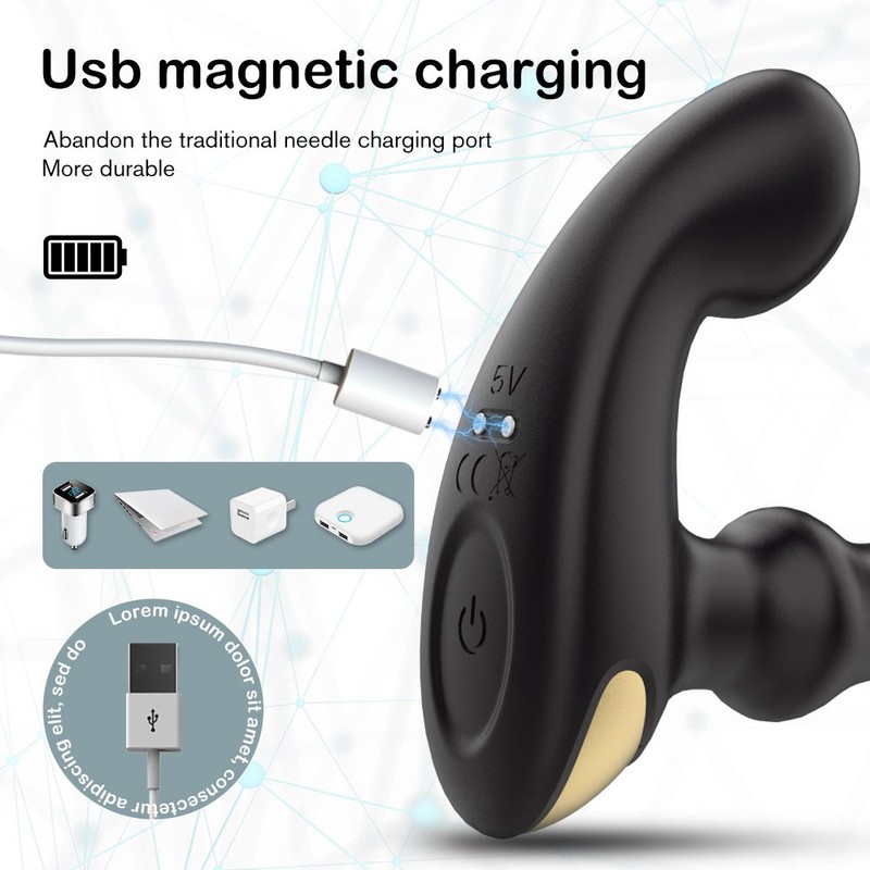 Powerful Flapping Prostate Massager Dual Motor Male Waterproof Vibrators gallery