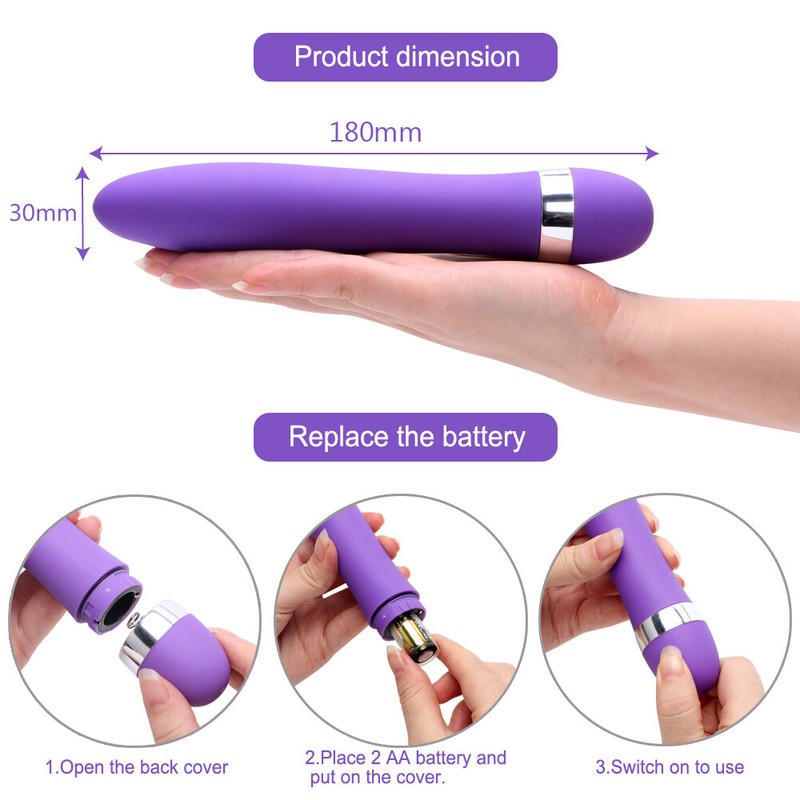 Sex Toys for Women Battery Power G spot Clit Vibrator Dildo Massager Adult Gift gallery