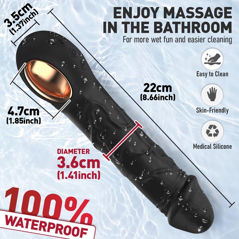 Heating Function & 10 Vibration Mode for Clit Nipple Anal Vagina Sex Stimulation gallery