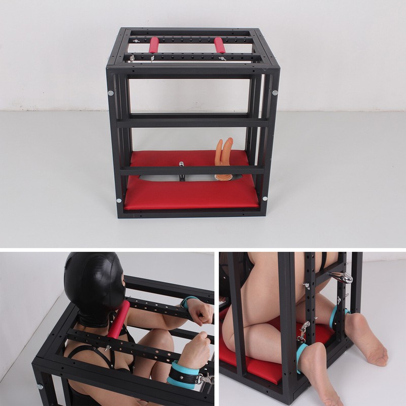 Small Love Cage BDSM Bondage Kit Slave Restraint Training Torture Tools Sex Toys