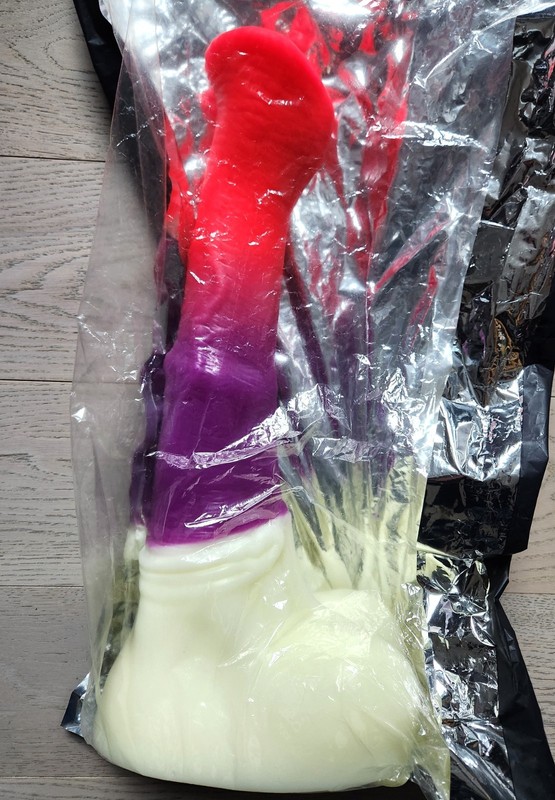 NEW Bad Dragon CHANCE FLARED Fantasy EXTRA LARGE Silicone Dildo UV GLOW Toy gallery
