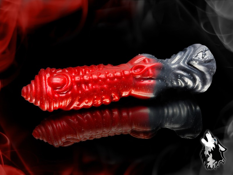 Colorful Huge Realistic Dildo Anubis Silicone Penis Monster Dong handmade USA