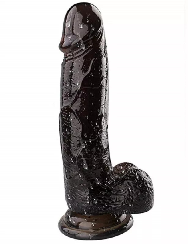 Waterproof Dildo Dong Realistic Sex Toys Flexible Jelly With Suction Cup 8 Inch