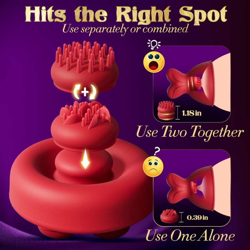 Sex Toys Nipple Vibrator - 5-in-1 Nipple Sucker Toy Stimulator Massager with 7 R gallery
