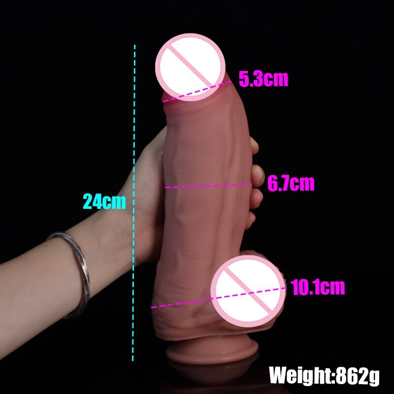 28*7CM Oversized Realistic Dildos Product Soft Thick Penis Huge Big Dick Sex Toy