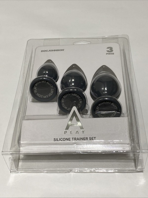 Doc Johnson 3 Piece A Play Silicone Anal Plug Trainer Set
