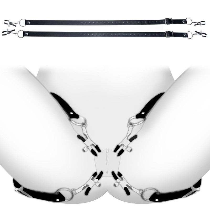 Master Series Spread XL Labia Spreader Straps | Vegan Friendly Leather Straps