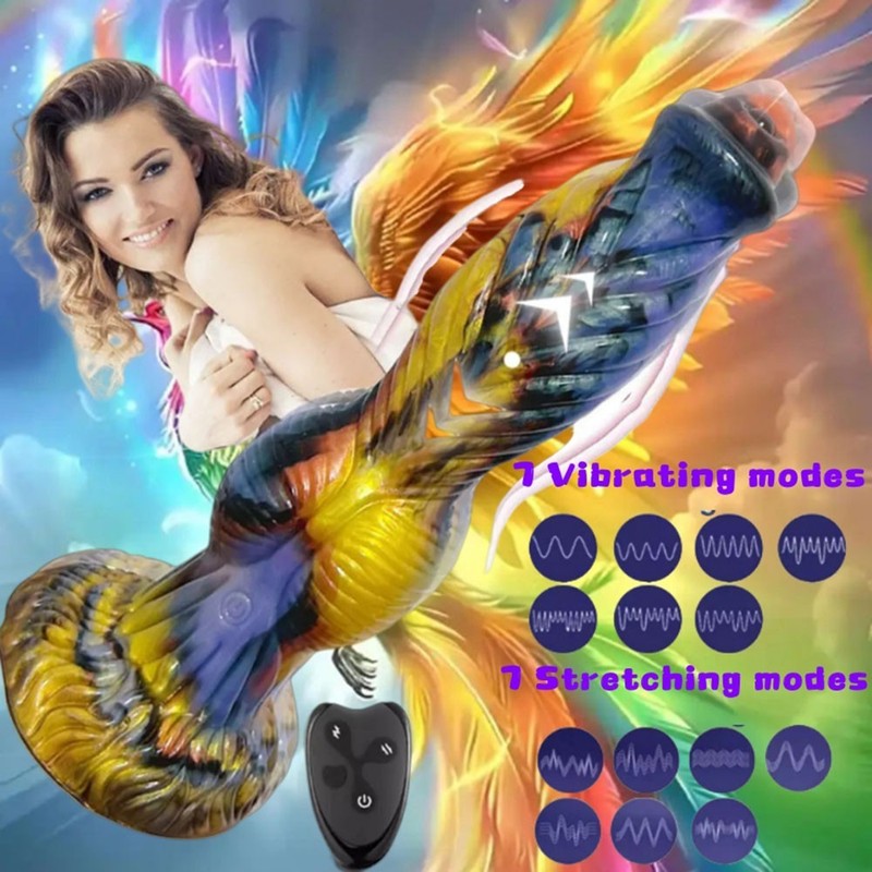 Thrusting Dildo Vibrator Huge Thick G-spot Monster Big Penis Sex Toy For Woman