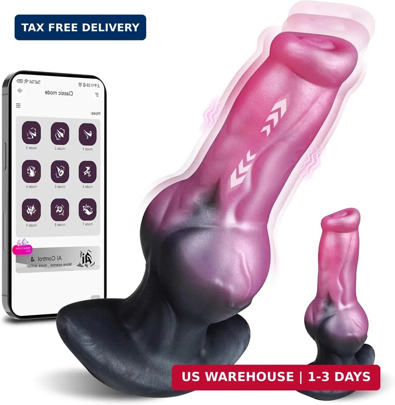 Thrusting Butt Plug Anal Vibrator Prostate Massager, Thrusting Dildo APP Control