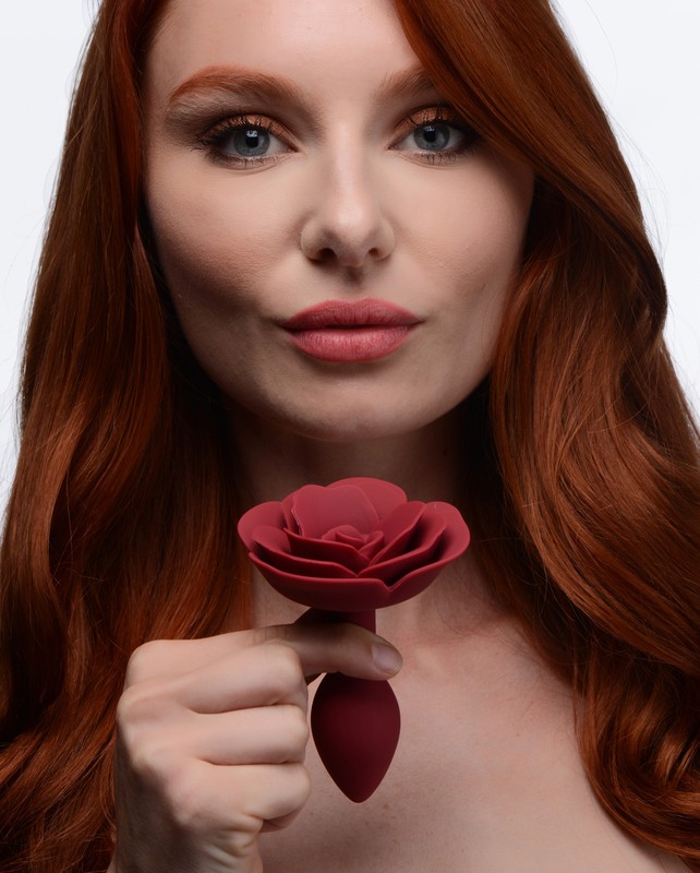 Master Series Rose Anal Plug Silicone Probe Anal Butt Play Dildo 4&Prime; Sex Toy