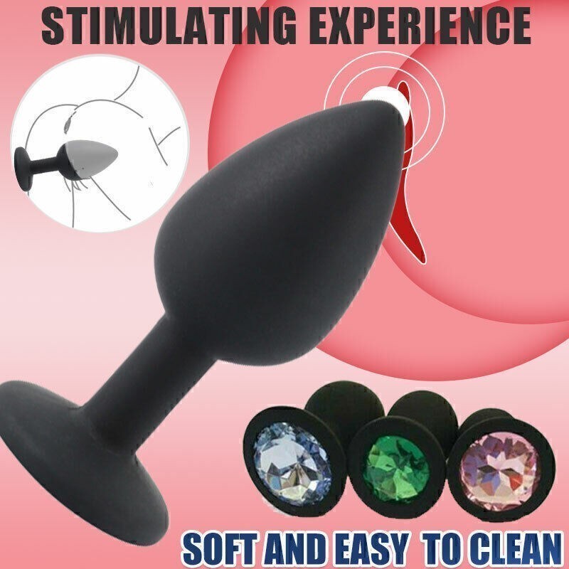 SILICONE Anal Butt Plug Set Dildo Adult for Couple Jewel