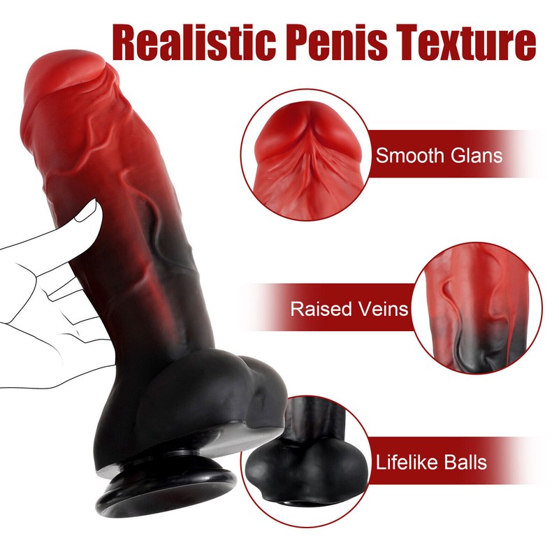 Huge Silicone Realistic Dildo - Thick Big Penis G-spot Dong Sex Toy for Women gallery