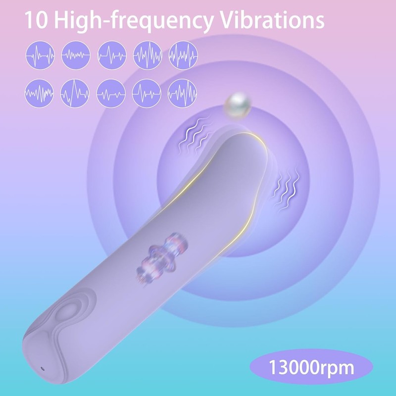 G-spot Clitoral Wand Bullet Vibrator - Adult Sex Toys Double End Vibrator Set Di gallery